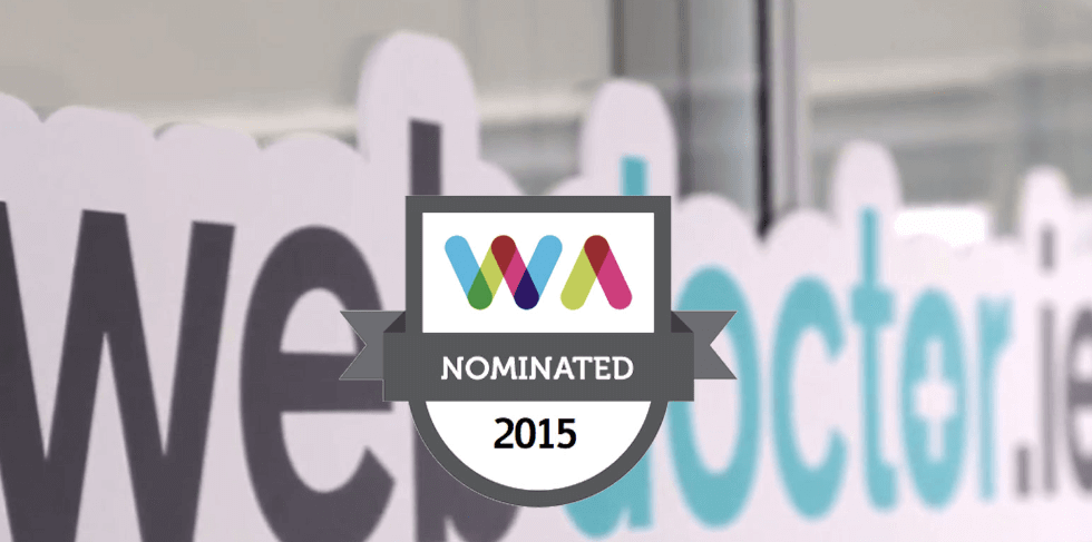 Webdoctor up for 3 awards at #webawards15
